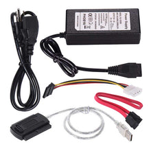 Load image into Gallery viewer, ITINFTEK SATA PATA IDE Drive to USB 2.0 Adapter Converter Cable for Hard Drive Disk HDD 2.5" 3.5" with External AC Power Adapter