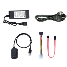 Load image into Gallery viewer, ITINFTEK SATA PATA IDE Drive to USB 2.0 Adapter Converter Cable for Hard Drive Disk HDD 2.5" 3.5" with External AC Power Adapter
