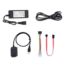 Load image into Gallery viewer, ITINFTEK SATA PATA IDE Drive to USB 2.0 Adapter Converter Cable for Hard Drive Disk HDD 2.5" 3.5" with External AC Power Adapter