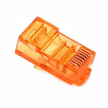 Load image into Gallery viewer, JONSNOW 20/50/100PCS RJ45 Ethernet Cables Module Plug Network Connector RJ-45 Crystal Heads Cat5 Color Cat5e Gold Plated Cable